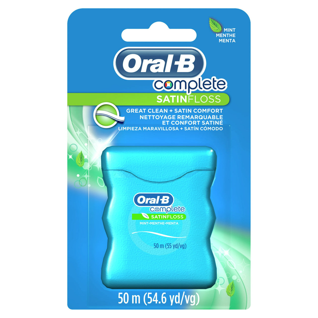 Oral-B Satinfloss Dental Floss, Mint, 55 Yards